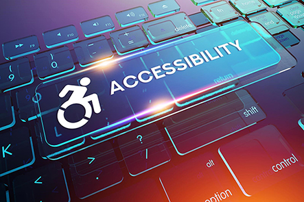 A visual representation highlighting accessibility as a fundamental aspect of successful digital transformation initiatives.