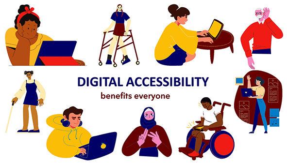 An image showcasing the critical role of accessibility in enhancing digital transformation for all users.